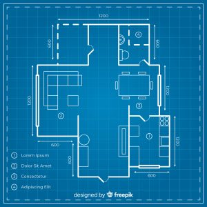 Plan de villa – 3 chambres -  F4-DF